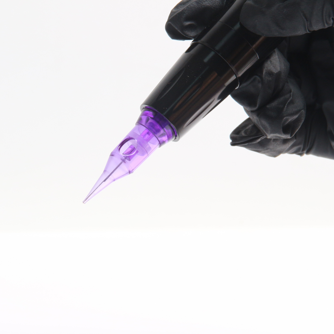 Cartucho de agujas de maquillaje permanente para tatuaje, delineador redondo para máquina rotativa de Microblading, 10 piezas, 1RL, 0,18/0,25/0,30/0,35mm