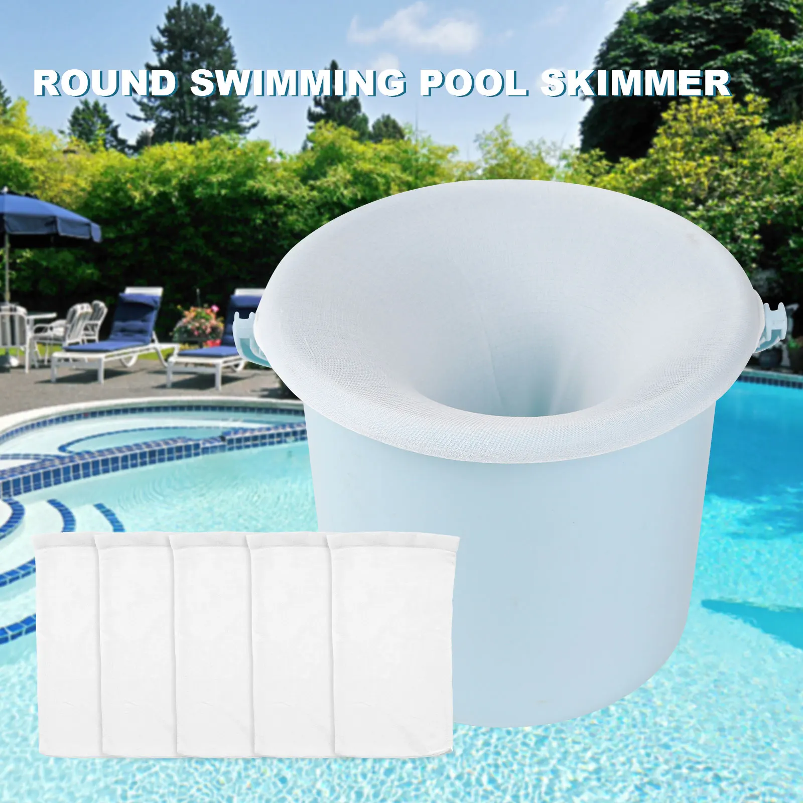 5-50 Stuks Filter Opslag Zwembad Skimmer Sokken Nylon Zwembad Filter Sokken Voor Mand Skimmer Buitenzwembad Reinigingsfilters Net