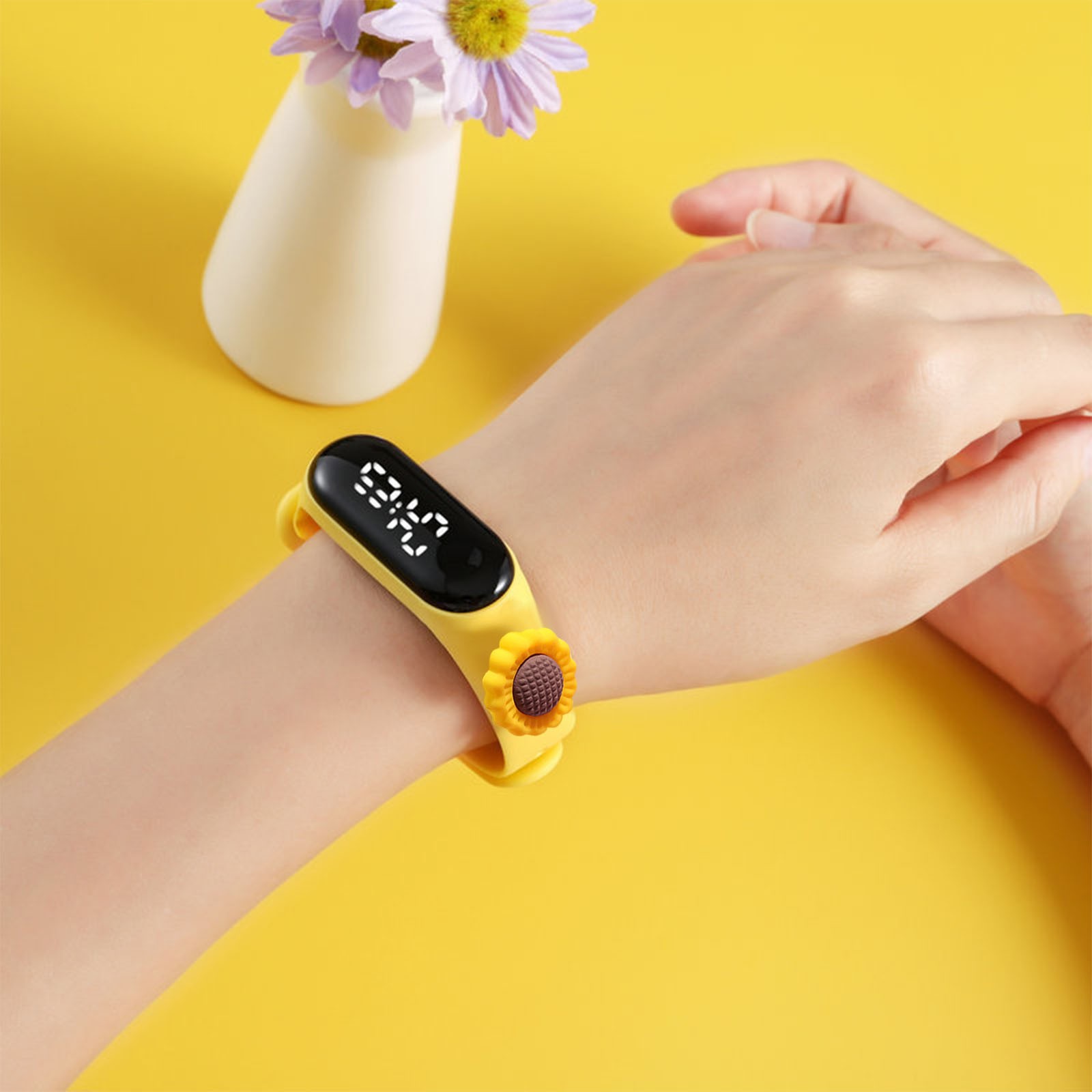 Reloj Digital de moda para niños, relojes deportivos de silicona, relojes electrónicos para niñas, reloj de pulsera Led para niños