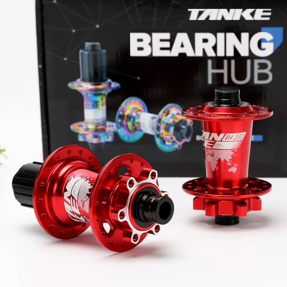 TANKE 120 Click Hub 6 แบริ่งMTB Mountain Bike Hubด้านหน้าด้านหลังHG 28 32 36 หลุมเบรคจักรยานฮับ 8 9 10 11 12 ความเร็ว