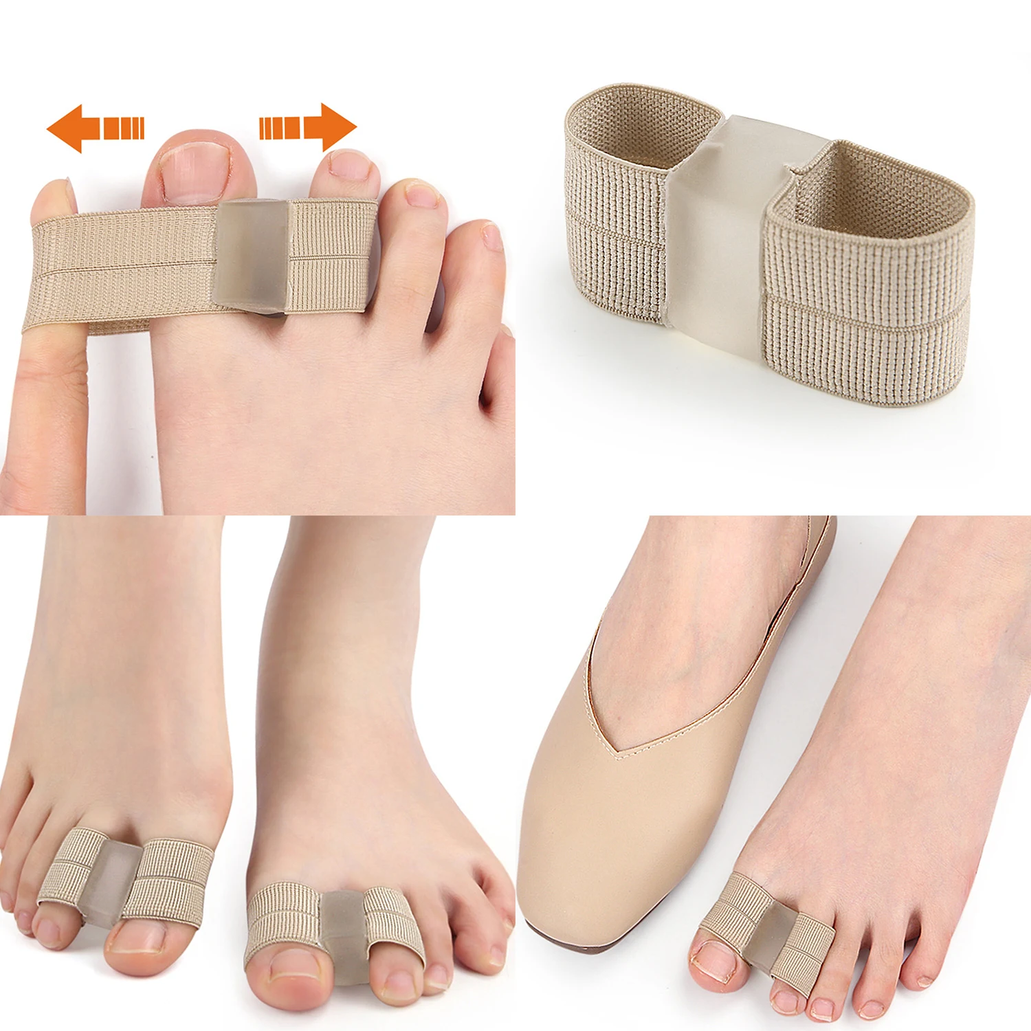 Pemisah jari kaki portabel, alat perawatan kaki, pelurus jari kaki, korektor ibu jari, korektor lemak jari kaki portabel
