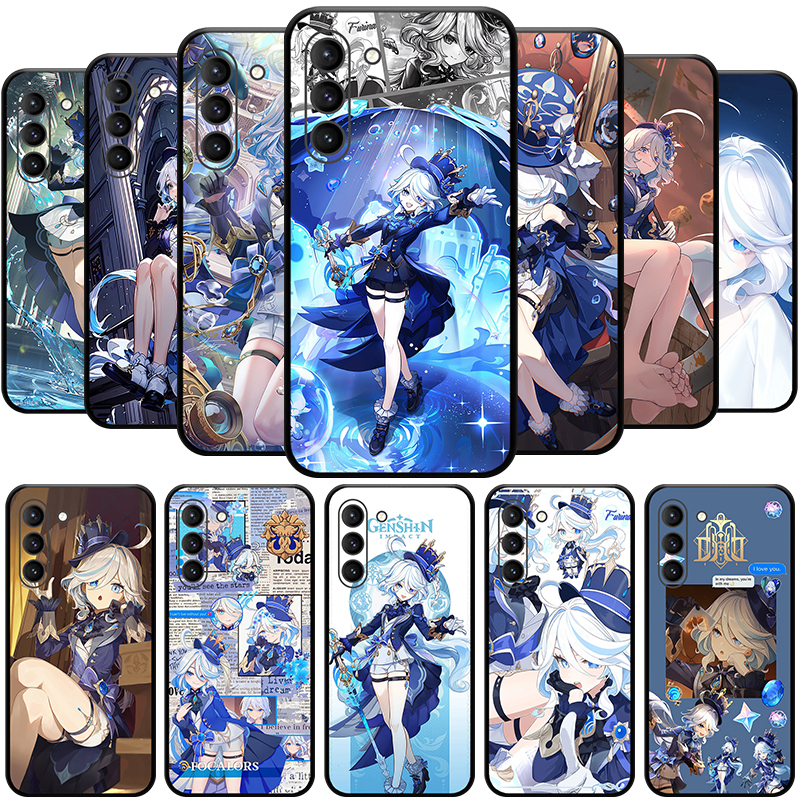 Furina Genshin Impact Hydro Archon Character 5 Stars funda de teléfono para SAMSUNG Galaxy S23 Ultra S22 + S21 FE S20 A54 note20 Plus A53