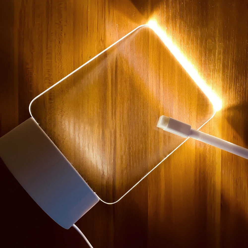 ノートボードクリエイティブ Led ナイトライト USB メッセージボードホリデーライトペン付きギフト子供のためのガールフレンドの装飾ナイトランプ