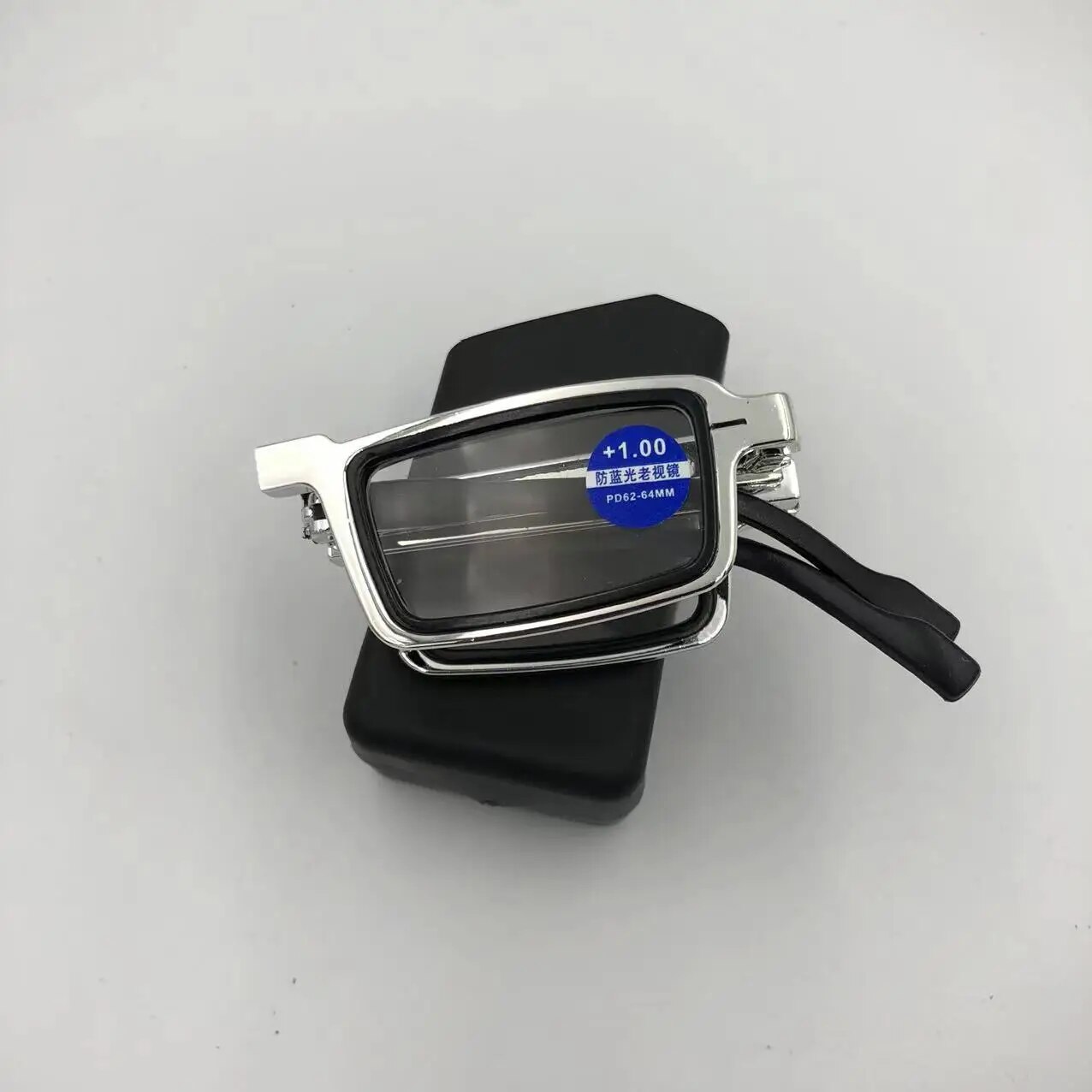 Metal Folding Reading Glasses Portable Ultra Light Anti Blue Light Lens Presbyopia Glasses Men's Rectangular Eyeglasses Eyewears