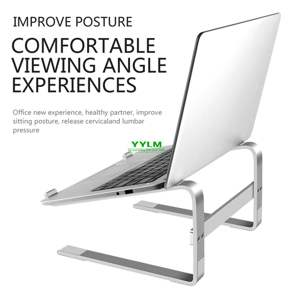 Aluminium laptopstandaard Notebook Riser houder voor Macbook Air 13 iPad Pro Dell HP Lenovo Xiaomi Computer Tablet Ondersteuning Ordinateur
