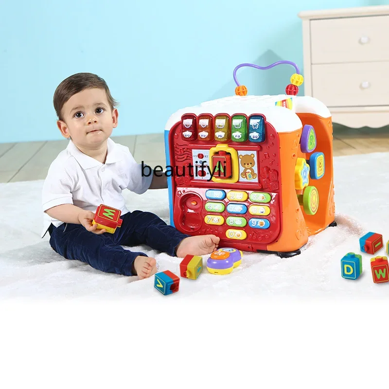 1〜3歳の赤ちゃん用の六面体キューブ,ビルディングブロック,ゲームテーブル,幼児教育用