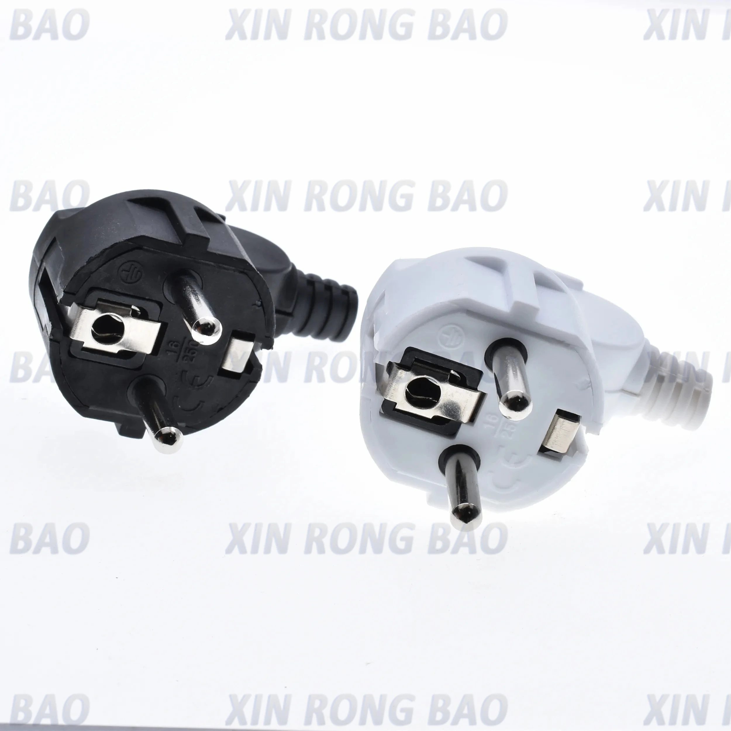 Adaptador de corriente alterna de la UE, Cable conector de 16A y 250V, enchufe eléctrico, adaptador convertidor macho coreano blanco y negro, enchufe desmontable