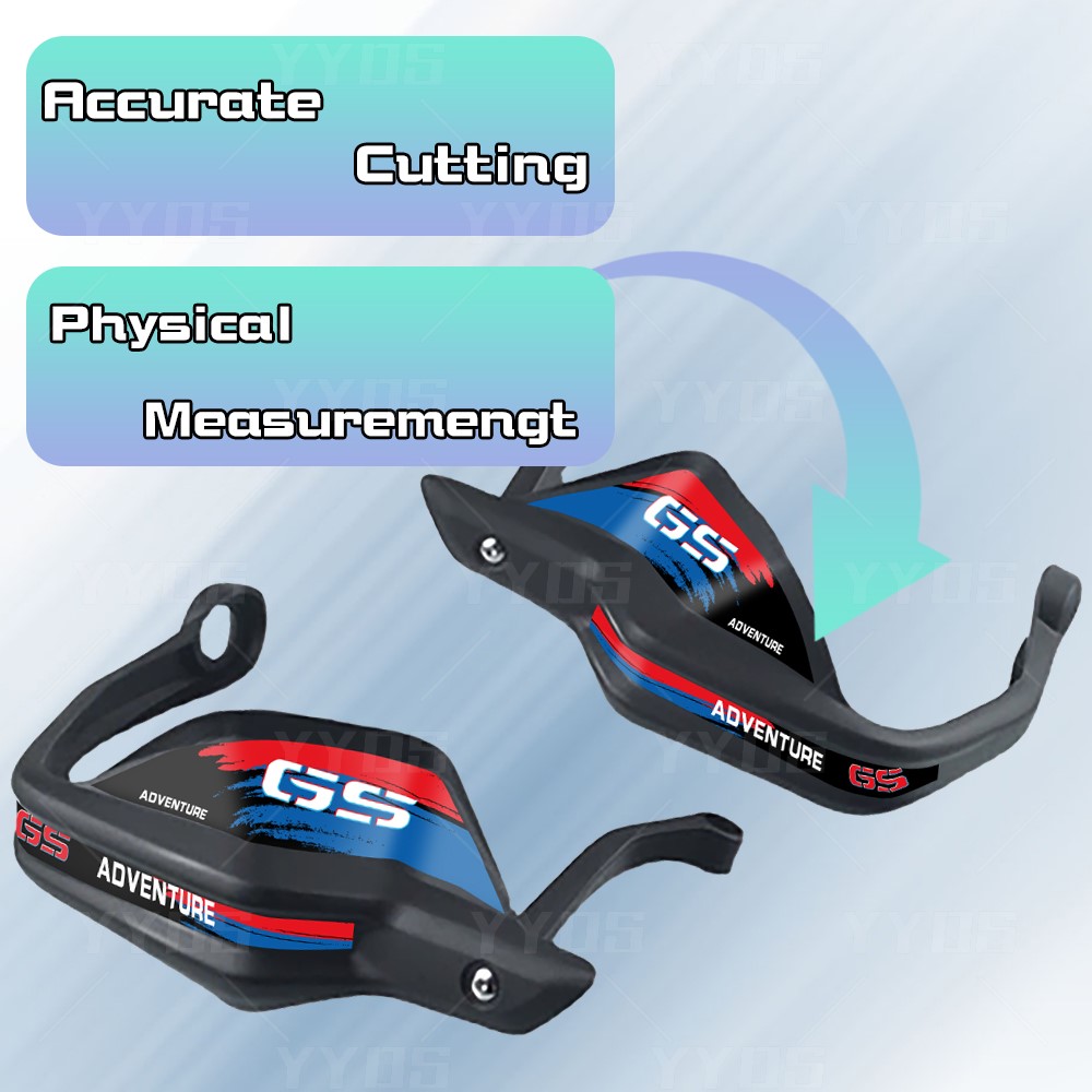 Pegatina protectora para guardamanos de motocicleta, calcomanía para R1250GS R 1200GS Adventure F850/750/650GS g310gs F900 XR 40 años Triple negro