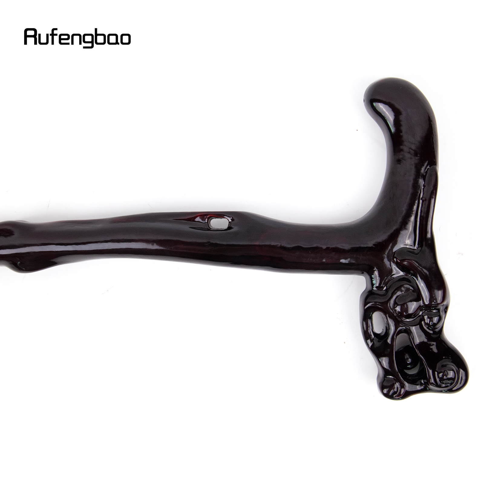 Bola de mordida de dragão marrom, de madeira, articulação única, moda, bengala decorativa, basinha cospaly, dia das bruxas, maça, muleta, varinha, crosier 88cm