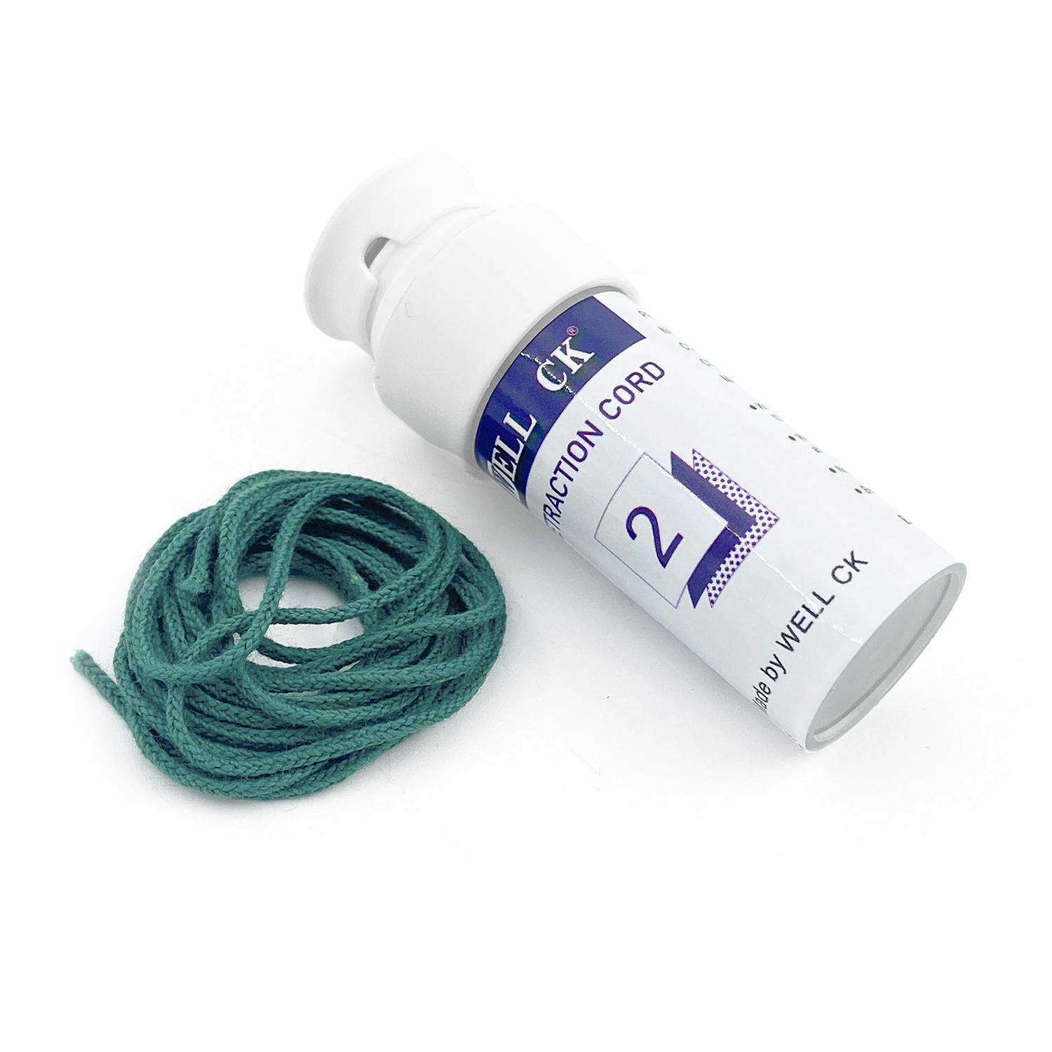 1 botella de hilo Dental WELLCK, cordón de retracción gingival desechable, línea de goma de algodón tejida, Material de dentista, 5 tamaños 0 00 000 1 2