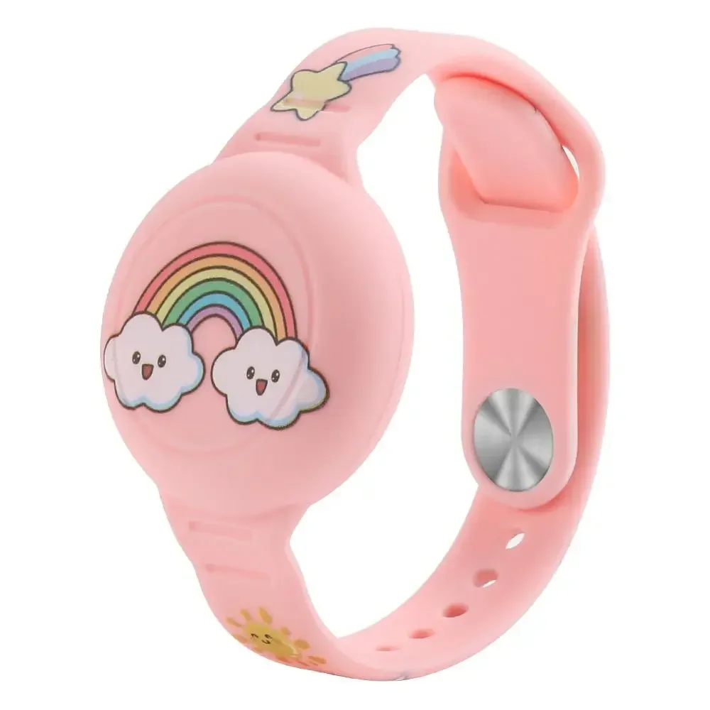 Airtag สร้อยข้อมือสําหรับสร้อยคอเด็ก,Comfy Secure Air tags สายรัดข้อมือเด็ก Air Tag สร้อยคอสําหรับเด็ก,ผู้ใหญ่เด็ก AirTag นาฬิกา