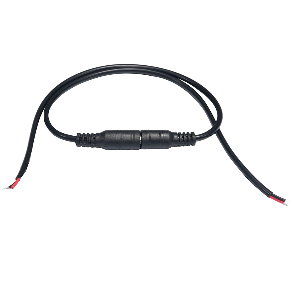 5Pcs Black 5.5 x 2.1mm DC Plug Jack Connector Cable Pigtail 12V Male Female 5.5*2.1 DC Adapter for 5050 3528 LED Strip Light