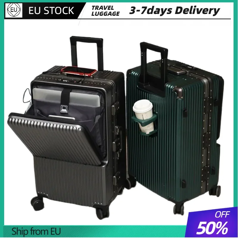 Reisegepäck Koffer mit großem Fassungsvermögen, Passwortbox, Gepäck, multifunktionaler Koffer, Trolley, Koffer, Computer-Boarding