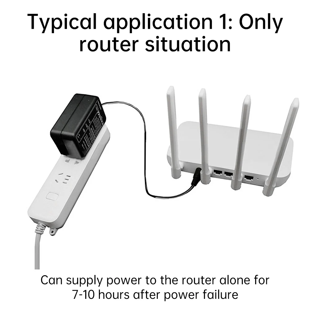 Mini UPS portátil AC 100-240V a DC 5V 9V 12V para módem cámara CCTV amplificador enrutador Wi-Fi amplificador de Panel de tira LED enchufe UE/EE. UU.