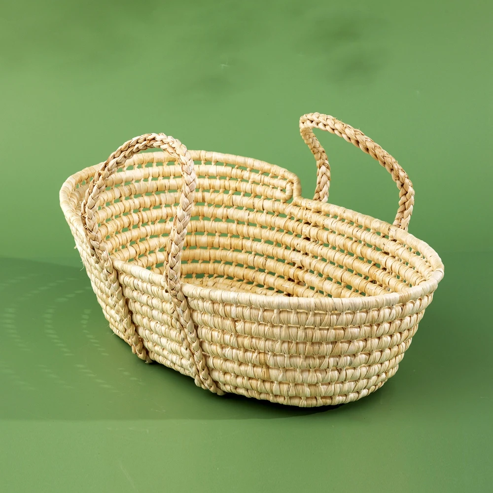 Palha cesta newborn photography props ninho posando recém-nascido with handles newborn photography accessories cesta recém-nascida newborn fotografia berco para bebê bebes accesorios recien nacido newborn props