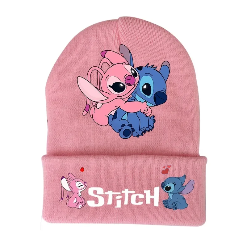 Gorra de punto de Disney, gorros tejidos acrílicos de lana, gorros de dibujos animados de Anime para niños, gorros elásticos para Otoño e Invierno, gorro, regalo de cumpleaños