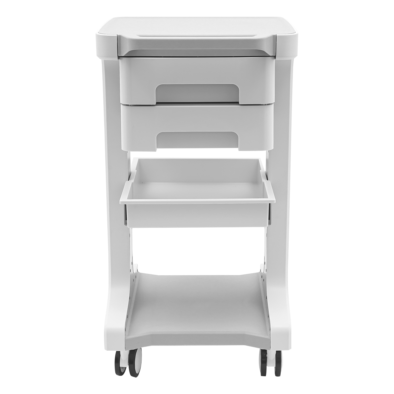 3 Tiers Beauty Instrument Cart Salon Trolley SPA Storage Equipment Machine Organizer Stand with Wheels