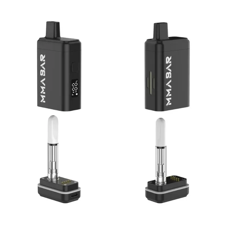 MMABAR – Mod Vape Rechargeable avec écran, tension Variable 650mah, préchauffage VV 510, batterie à filetage pour cartouches d'huile épaisses, chariots