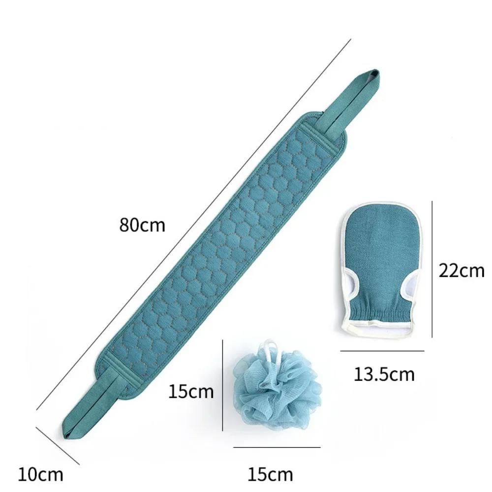 3 ピース/セットボディスクラバーバックマッサージ角質除去スポンジ浴室バスブラシスクラブシャワーブラシボディウォッシュスクラブバス用品