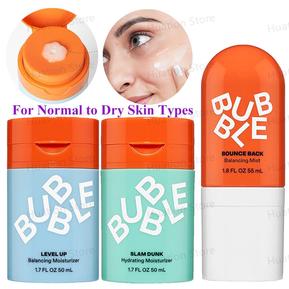 Crème hydratante pour le visage à bulles, Toner réparateur nourrissant pour la peau sèche, vitamine E + Gel d'aloe Vera, produit de soin pour la peau, 15/50/55ml