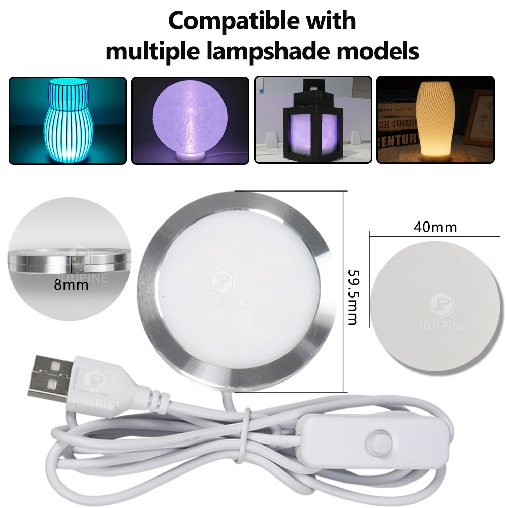 For Bambu Lab Led Lamp Kit Adjustable Light Kit Led Light Parts Hardware DIY Model white /cold/warm light Without Lamp shell 001