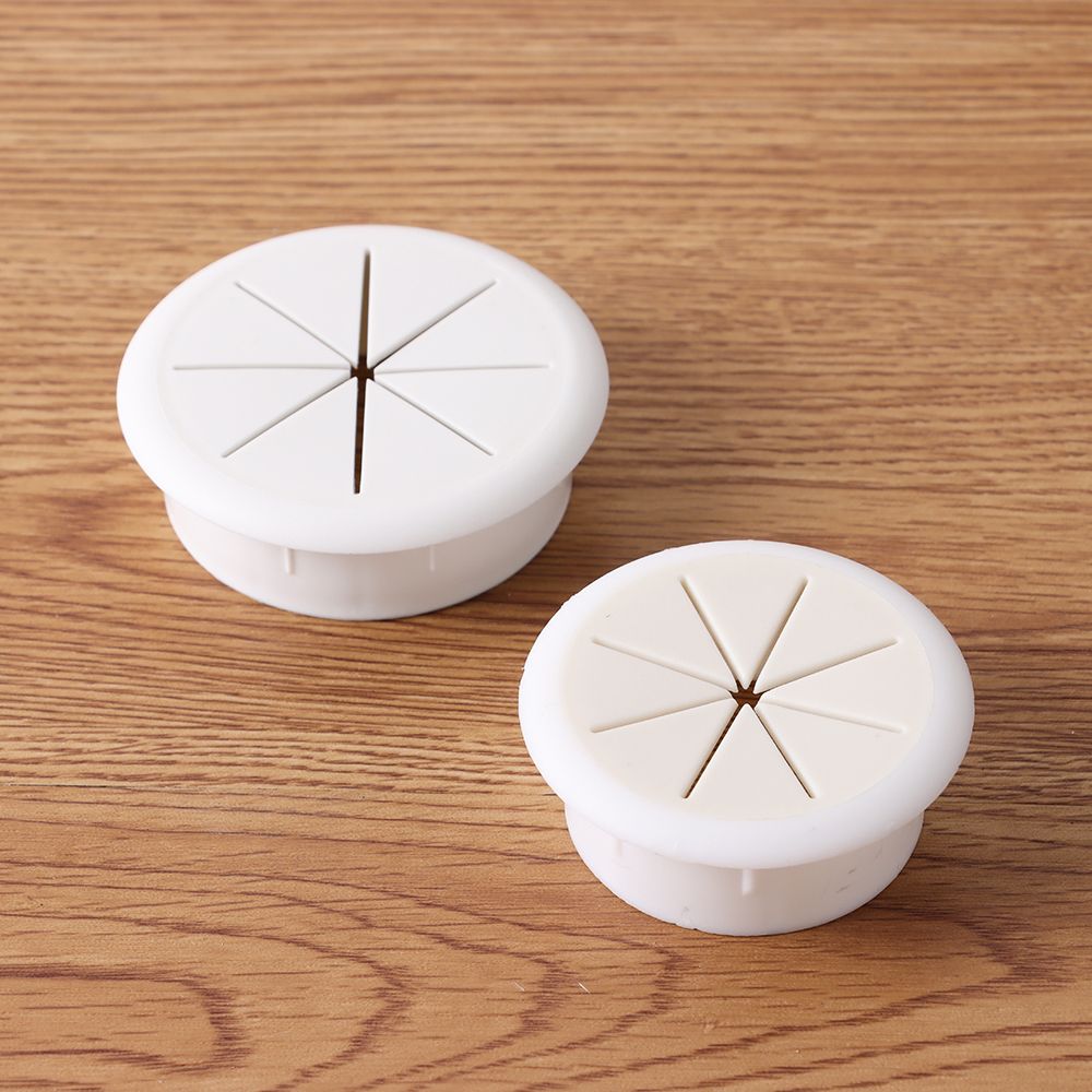 Kabellochabdeckung, Kabeldüllen, Schreibtisch-Draht-Organizer für Büromöbel, Kabel vorbei, acht Blütenblätter, Einfädelbox-Abdeckung