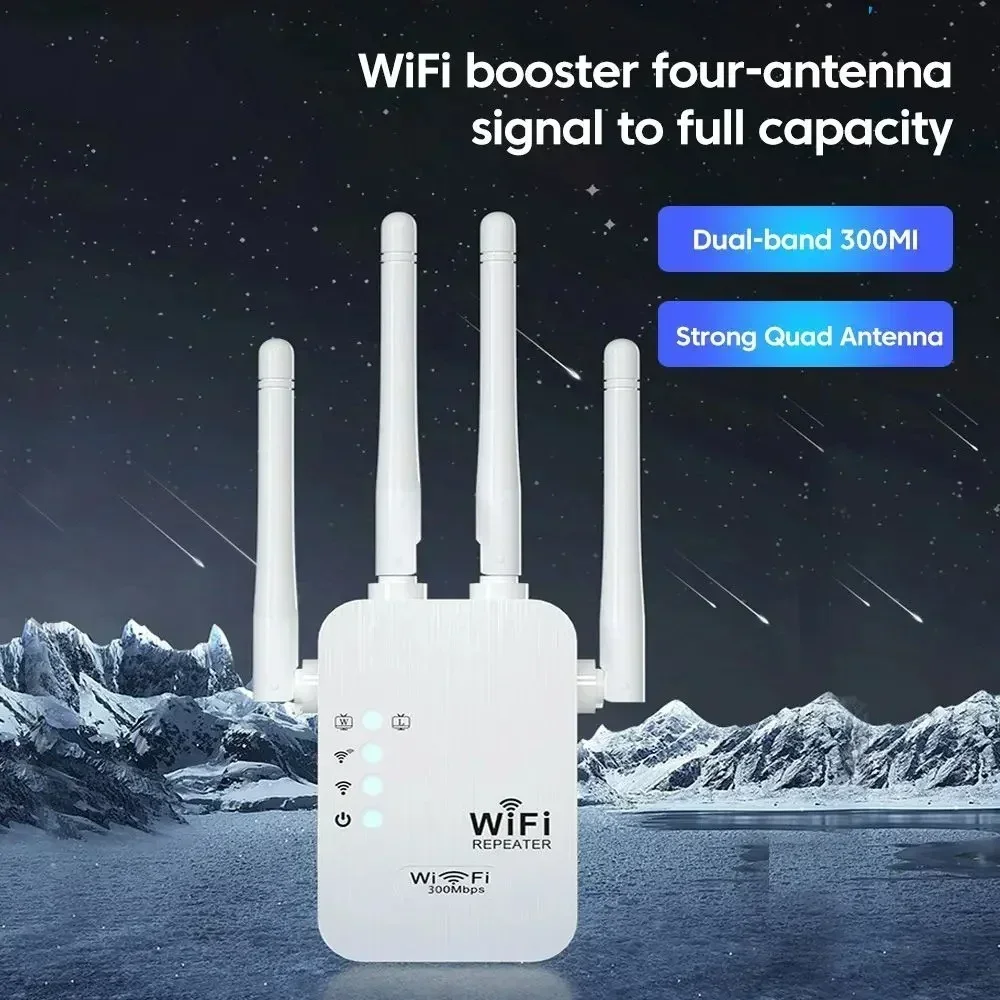 เครื่องขยายสัญญาณไวไฟแบบดูอัลแบนด์ 5G ไร้สาย 2.4G รีพีทเตอร์ไวไฟ ตัวเพิ่มสัญญาณไวไฟ 802.11bgn กิกะบิต ปลั๊ก EU US เครื่องขยายสัญญาณไวไฟ WPS Router