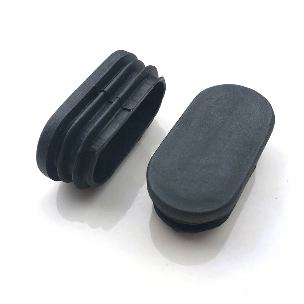 2/4/10pcs 타원형 직사각형 플라스틱 튜브 엔드 캡 마개 블랭킹 플러그 파이프 삽입 테이블 피트 의자 먼지 커버 가구 액세서리