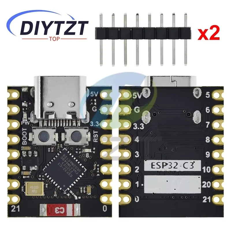 DIYTZT 1/5 Uds ESP32-C3 Placa de desarrollo ESP32 SuperMini Placa de desarrollo ESP32 WiFi Bluetooth para Arduino