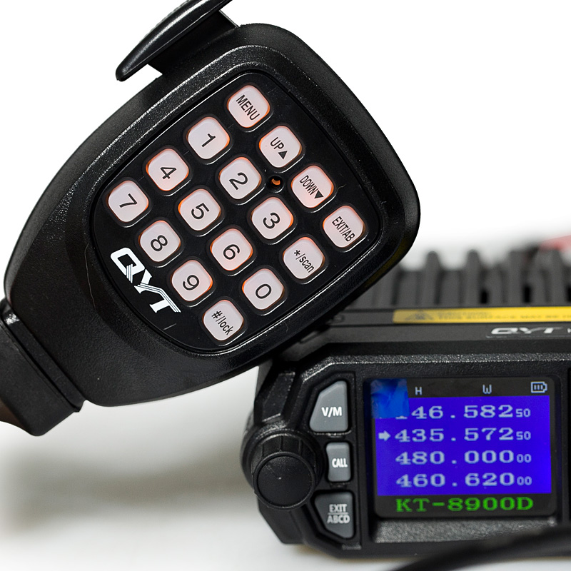 QYT KT-8900D Walkie Talkie 25 W Dualband VHF/UHF 136–174/400–480 MHz Quad Watch 10 km Auto-Mobilfunkgerät