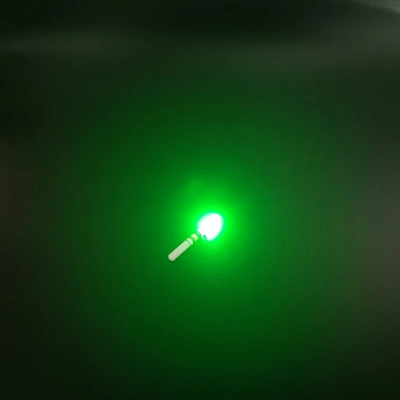 10 Uds. Palos de luz verde/rojo funciona con batería CR322 lámpara LED barra de luz luminosa accesorio de aparejos de pesca nocturna J553