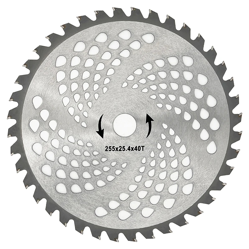 Brush Cutter Accessories Trimmer Garden Gardening Tools Lawn Mower Parts Grass Cutter Blade 40 Teeth Alloy 255mm