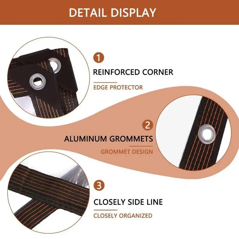 Tenda da balcone con membrana antipioggia in PVC trasparente, tenda isolante per piante grasse con telone impermeabile per esterni