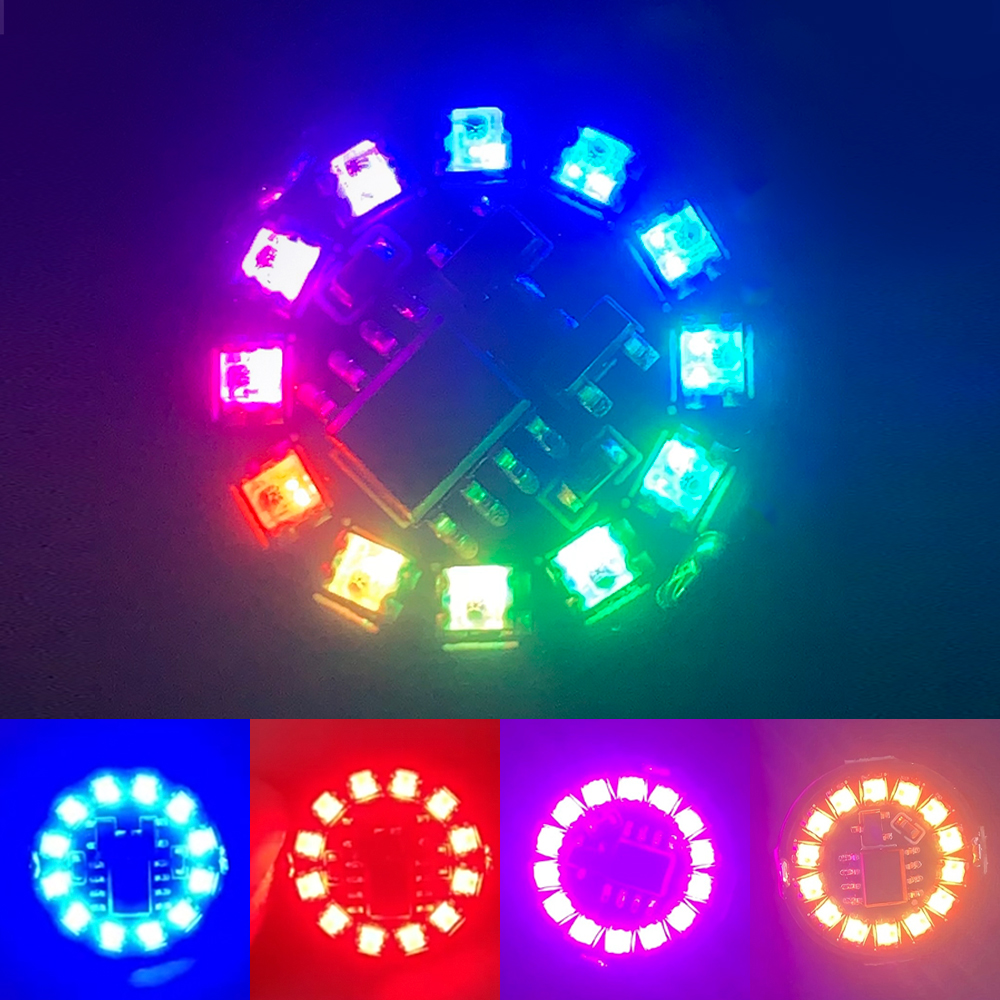 Luces de control magnético LED inalámbricas coloridas con 4 modos: luces de inducción de funcionamiento giratorias para uso decorativo
