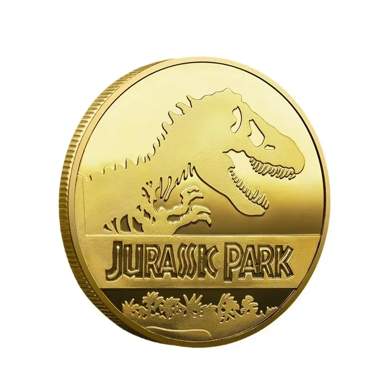 Souvenirmünze REPLICA Gedenkmünzen Medaillon Abzeichen Münzen Jurassic Park Dinosaurier Münzen
