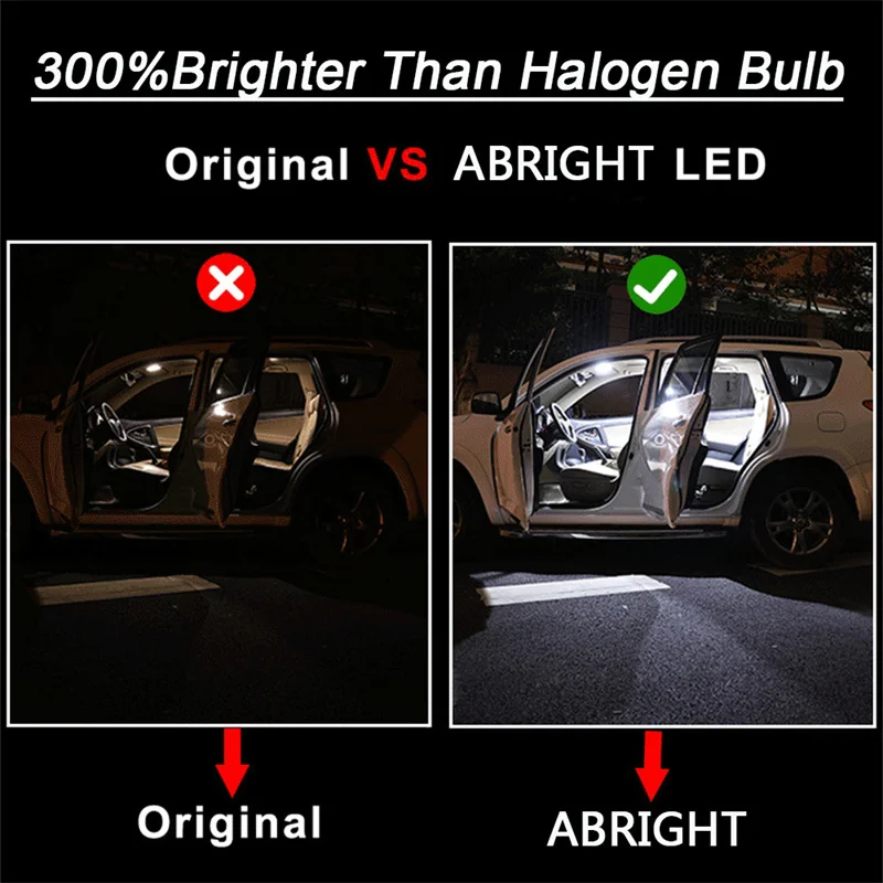 Para Audi A3 8P 8V 8L A4 B5 B6 B7 B8 A5 8T A6 C5 C6 C7 A7 A8 D2 D3 A1 8X A2 Q3 Q5 Q7 lámpara interior LED para coche Canbus