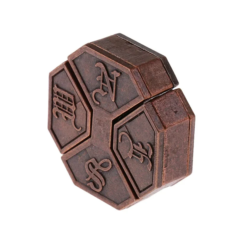 Bagua Lock Metal Puzzle Brain Teasers Box Eight Trigrams Lock IQ Zabawki Dla Dzieci Dorośli Fidget Dla Lęk Wit And Logica Games