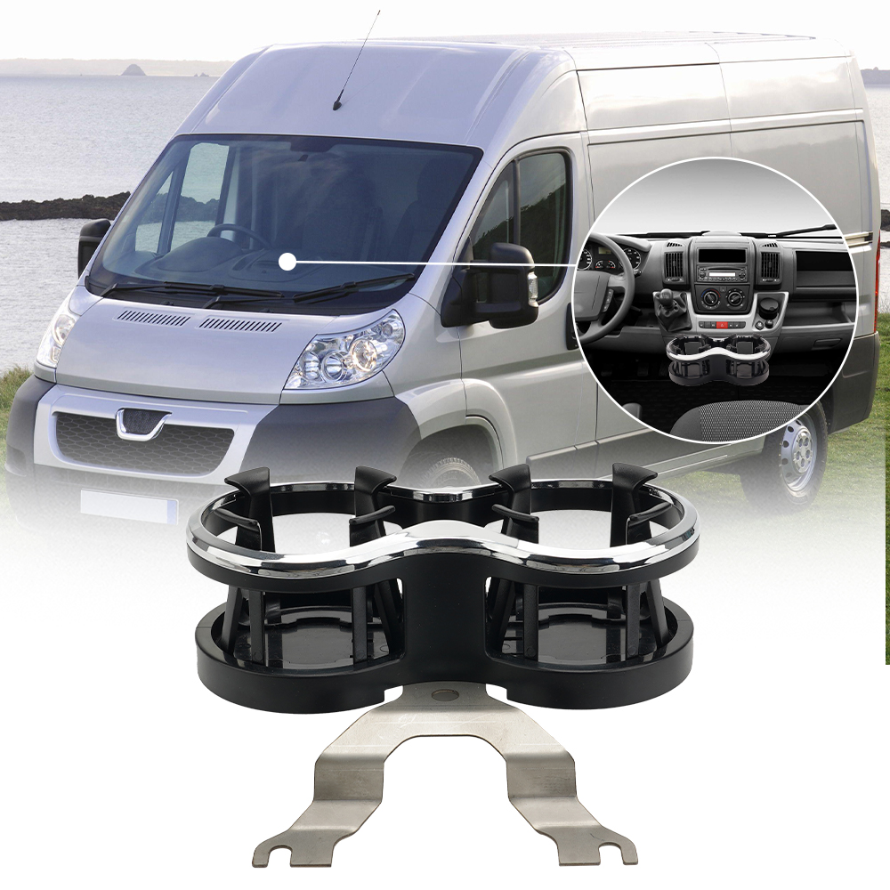 Двойной держатель для напитков для Peugeot Boxer Citroen, реле Fiat Ducato 2007-2024, дом на колесах