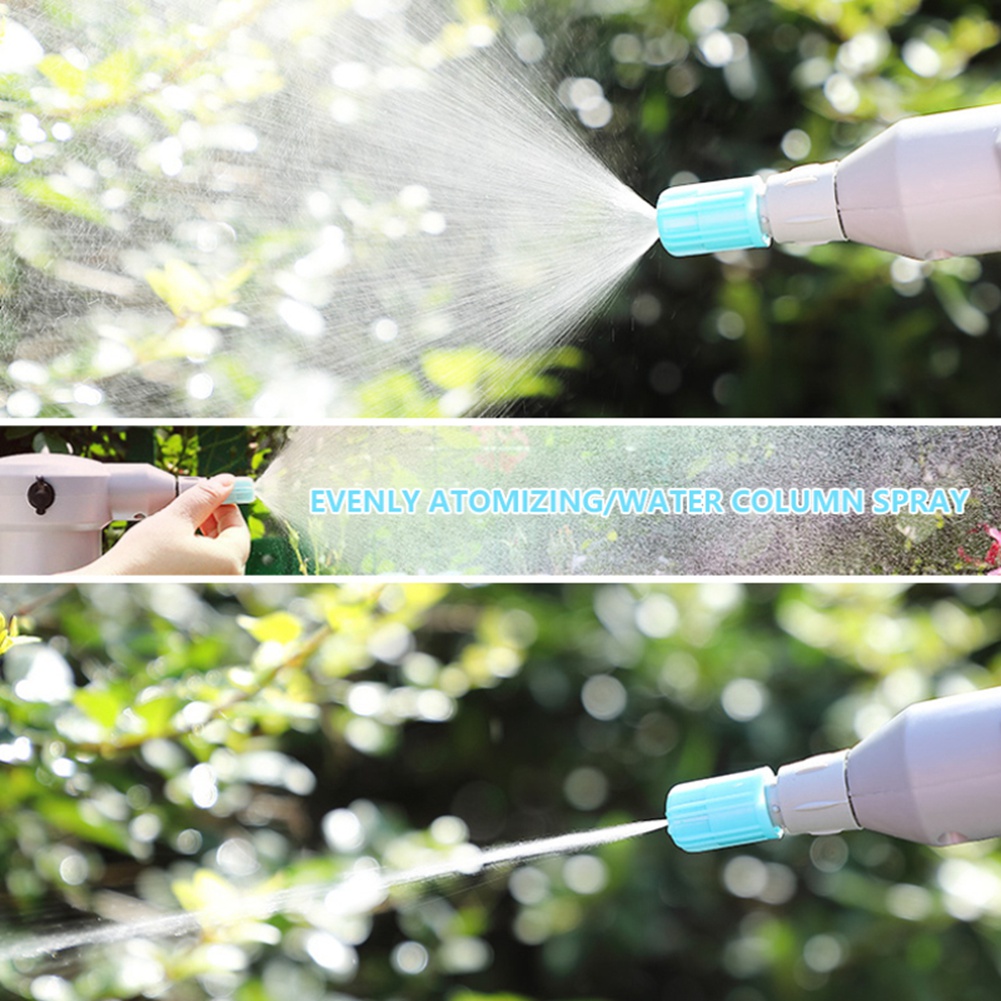 BABQ 2L Electric Automatic High-Pressure Garden Water Spray Bottle 360 Degree Battery Sprayer Watering Hose USB Charging