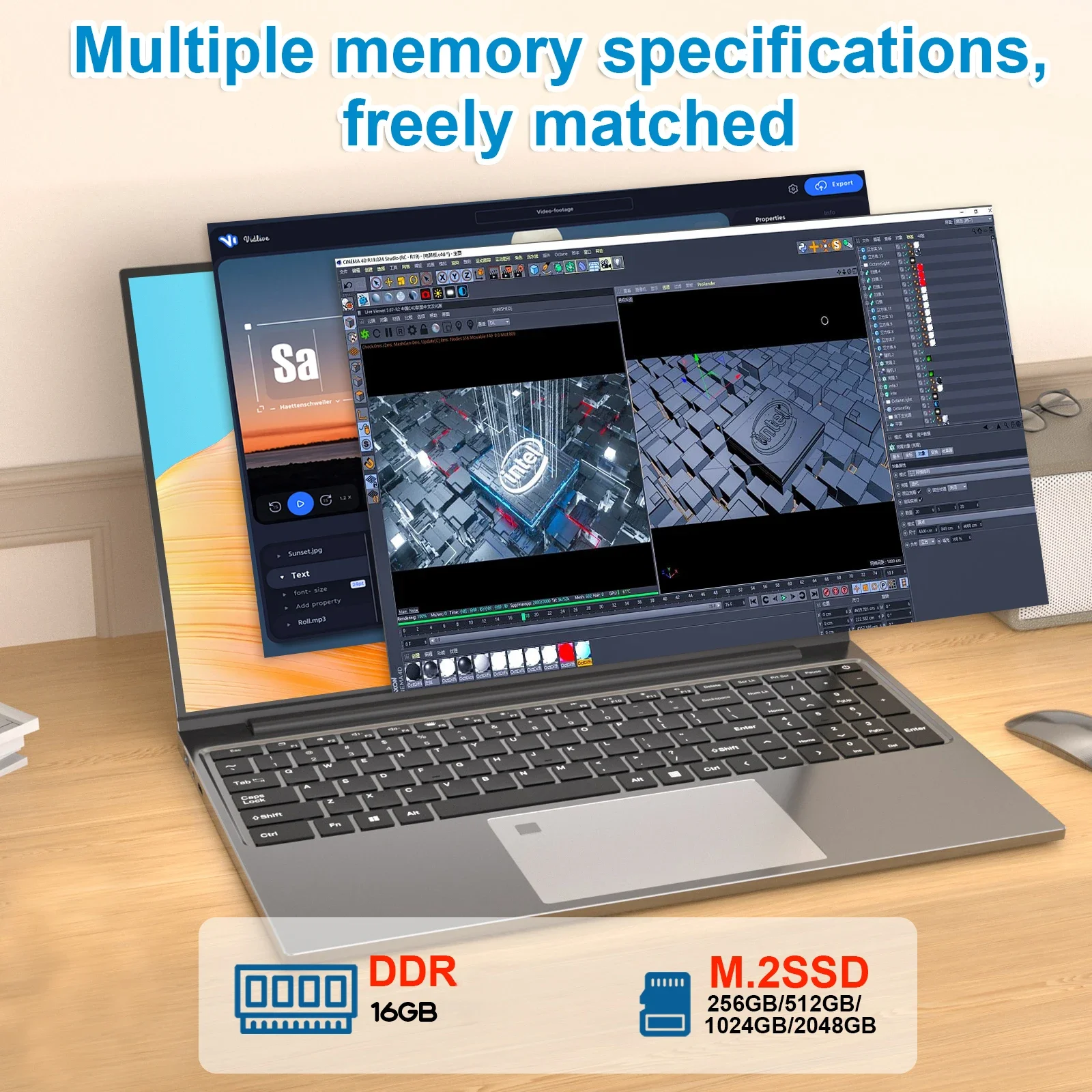15.6 "Intel Core i3 6100U ordinateur Portable Windows 11 Pro 16GB RAM 512GB 1TB SSD ordinateur Portable ordinateur Portable bureau étude ordinateurs portables