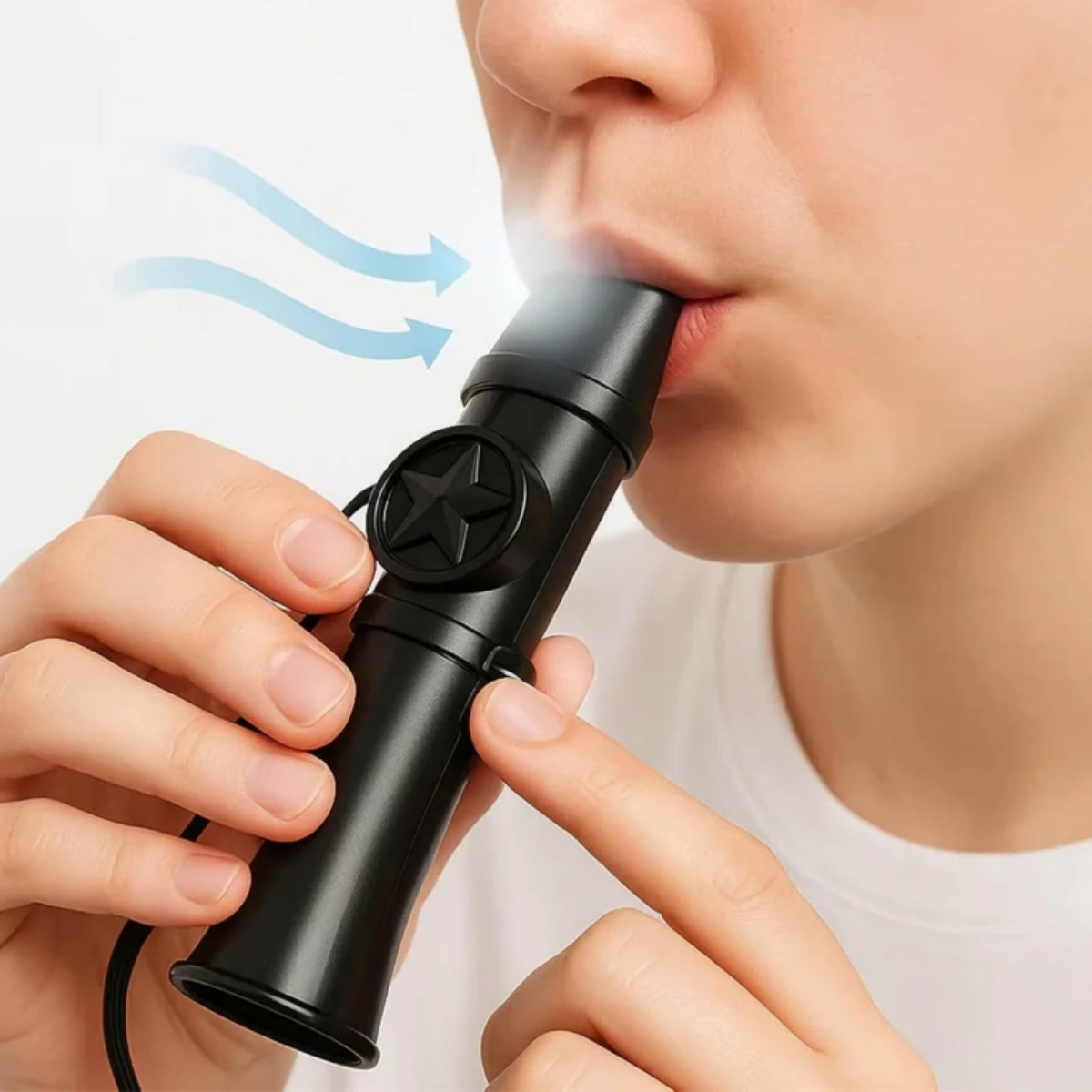 Eenvoudig en gemakkelijk te leren Kazoo: plastic behuizing, Dudu-mondstuk, vergelijkbaar met fluit en saxofoon