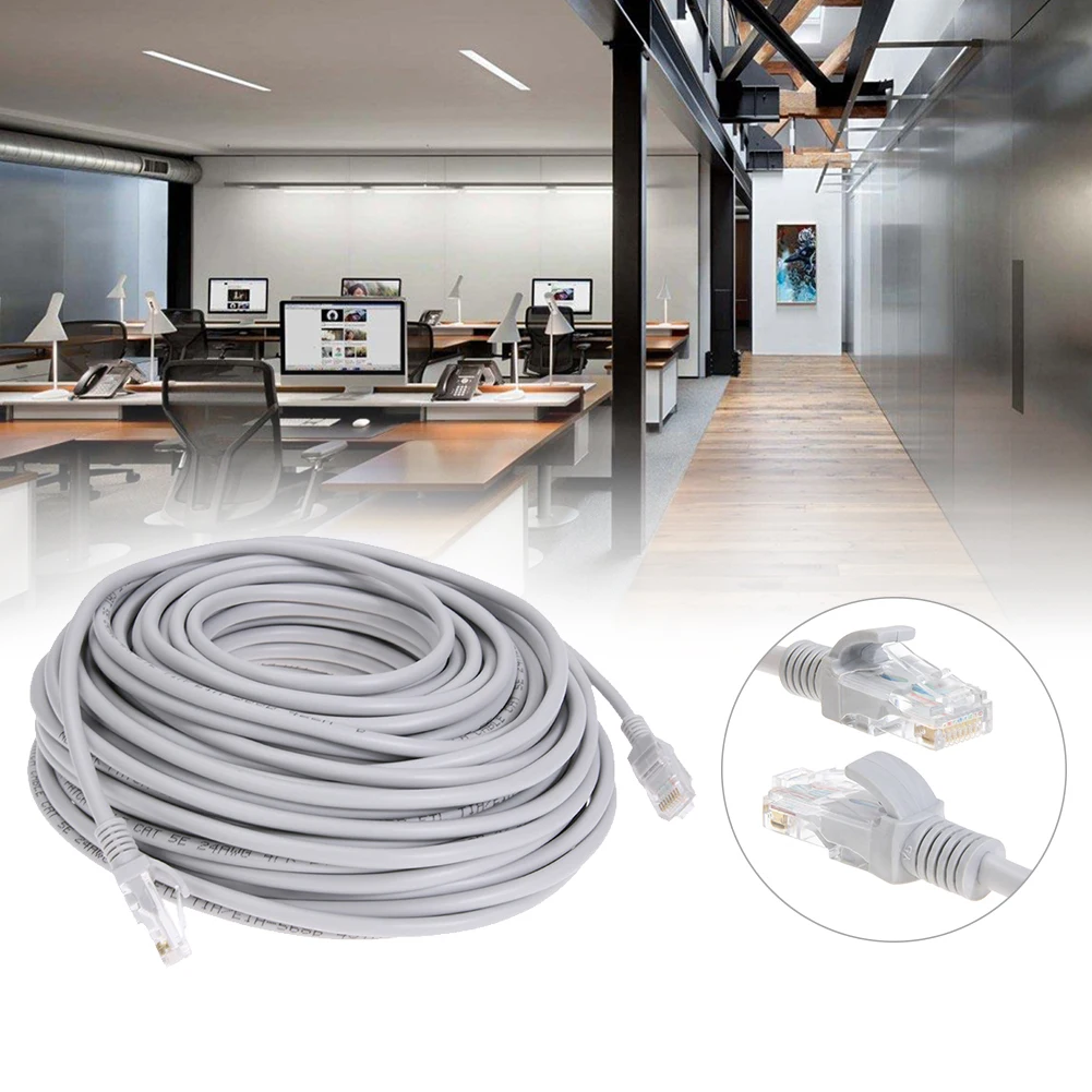 Kabel Ethernet Cat5e RJ45 do szybkiego transmisji danych, kabel sieciowy LAN do komputera, routeru, patchcord, 1M/5M/10M/15M/20M/30M/50M