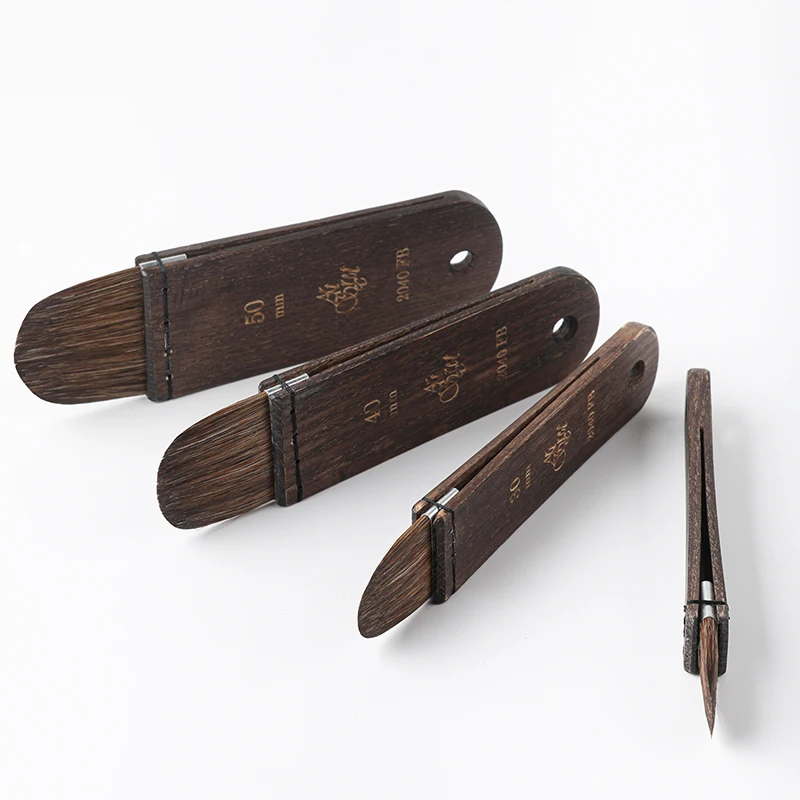 ArtSecret Miễn Phí Vận Chuyển 2040F 2040FB Gà Tuyết Vẽ Tranh Màu Nước Bàn Chải Pony Hỗn Hợp Bò Bông Tai Tay Cầm Gỗ Nghệ Sĩ Công Cụ Gouache