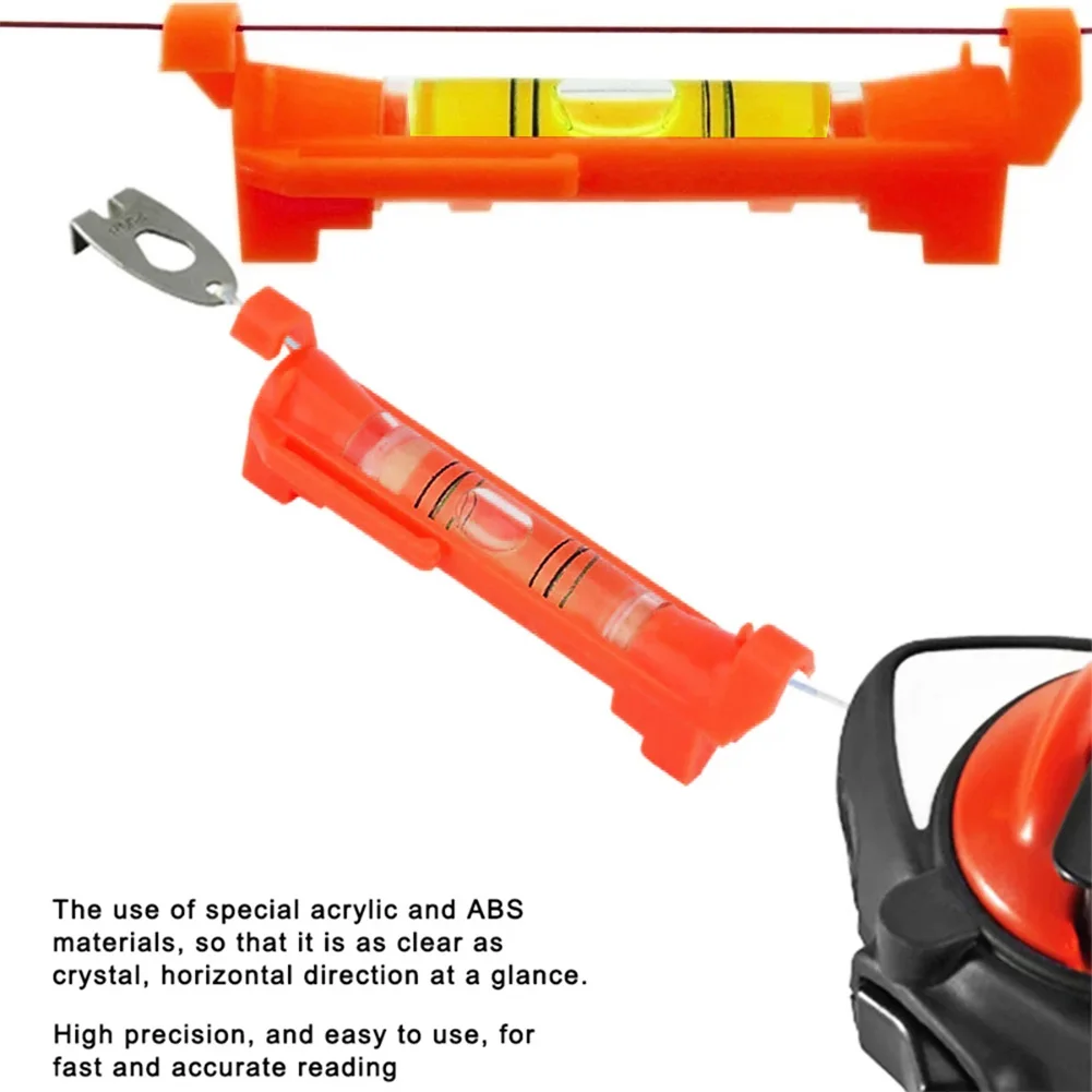 2/5 Uds línea colgante nivel de burbuja gradiente para construcción de construcción nivel de cuerda Mini herramientas de nivel de burbuja Horizontal