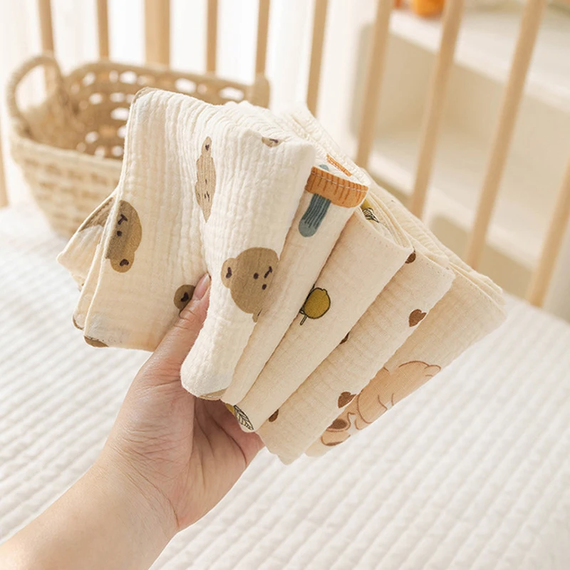 ผ้าฝ้าย Muslin ผ้าขนหนูเด็กยาว Burp ผ้าสําหรับทารกแรกเกิด 4 ชั้นผ้าพันคอเด็กผ้าเช็ดตัวอนุบาลผ้าเช็ดตัวเด็กรายการ
