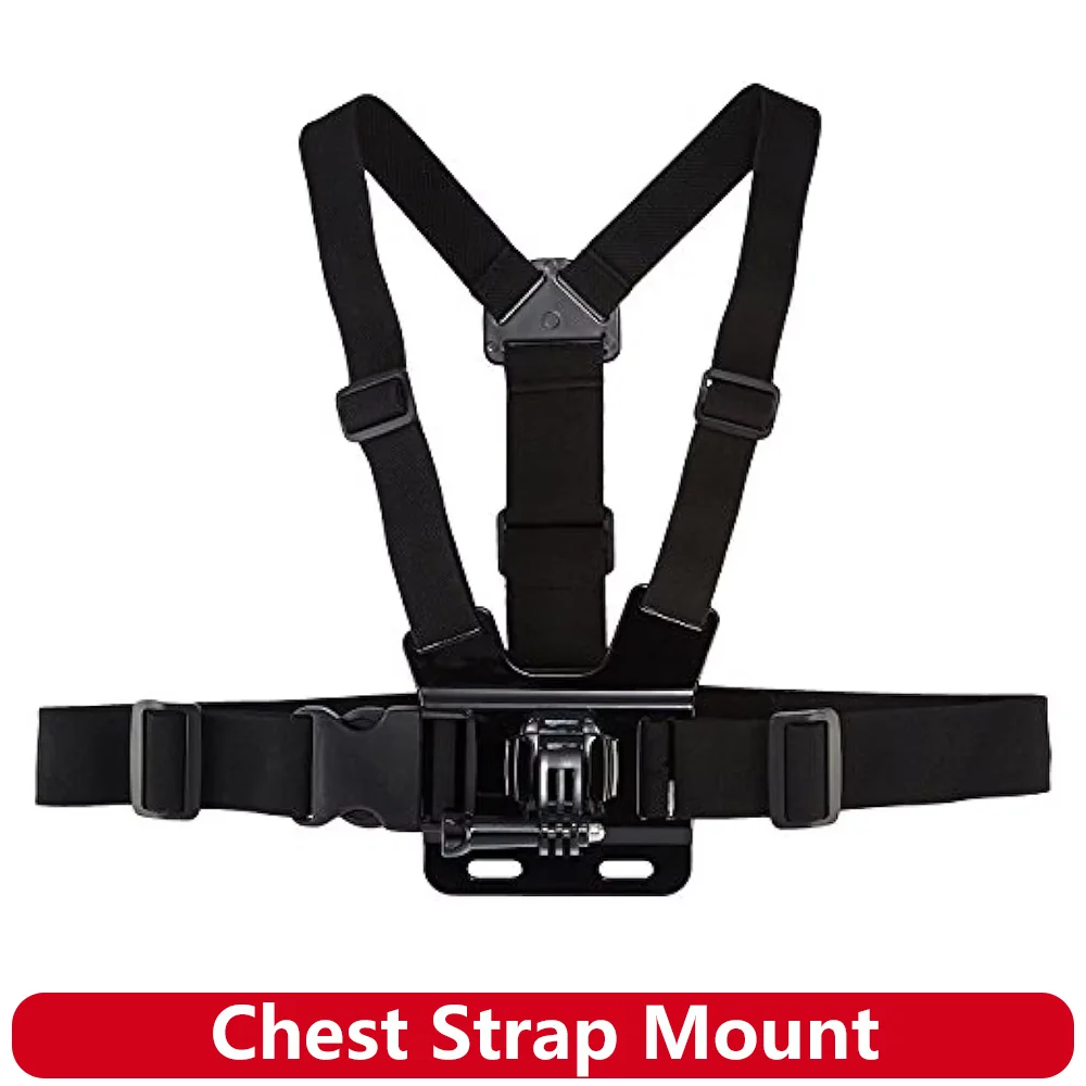 Soporte de arnés de montaje de correa de pecho ajustable para GoPro Hero 13 12 11 10 9 Insta360 SJCAM AKASO DJI Osmo accesorios de Cámara de Acción