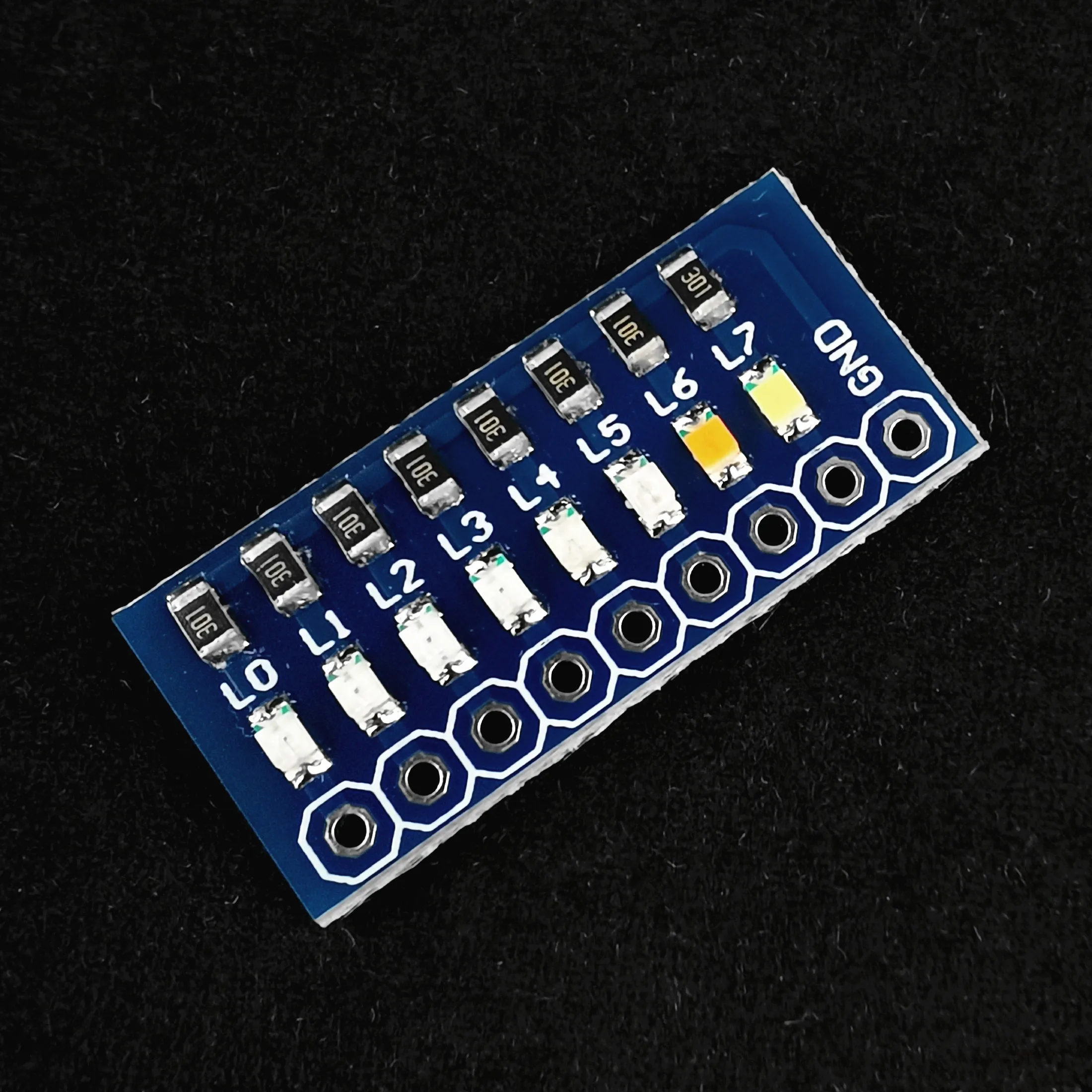 Indicatore della lampada di prova con porta a 8 bit rosso/verde/blu/rosa/viola/giallo 11 tipi di colore per STM32 STC 51 AVR PIC Arduino facile da usare