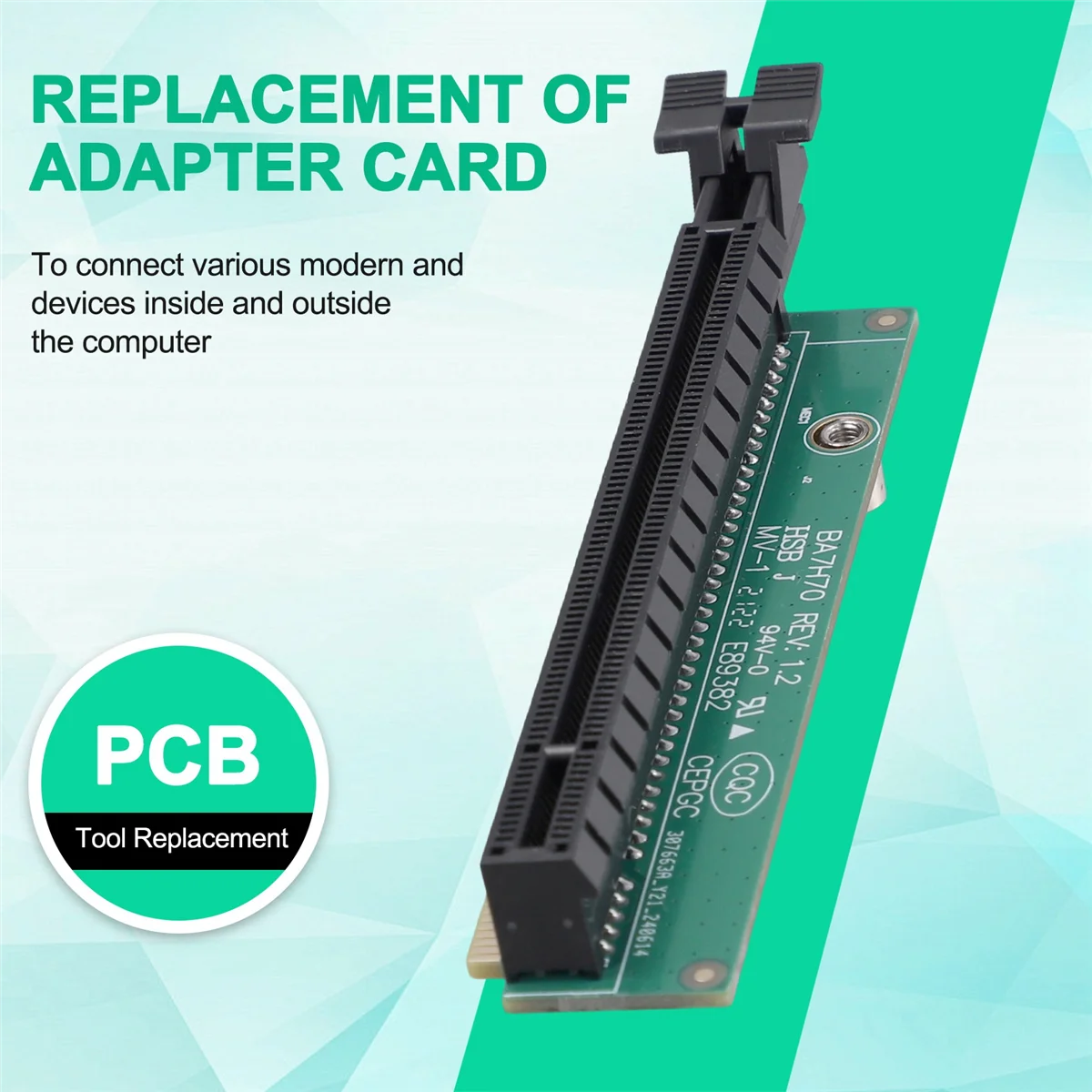 Newest PCI-E 16X Graphic Card Adapter Card for Lenovo Tiny5 Series Models P330 M920Q M720Q M920X 01AJ940 PCIE16 Riser Card