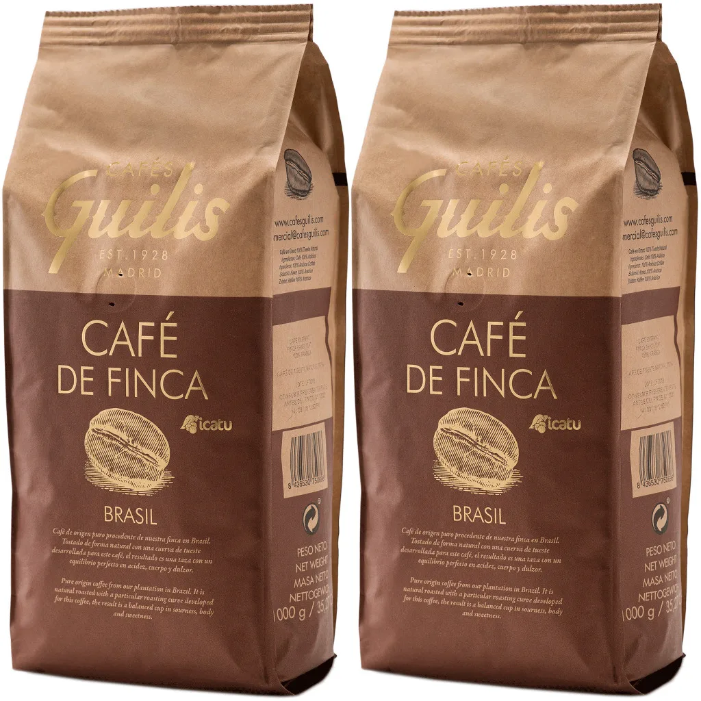 Kawa ziarnista 2kg BRASIL Brazylia 100% Arabica Cafes Guilis