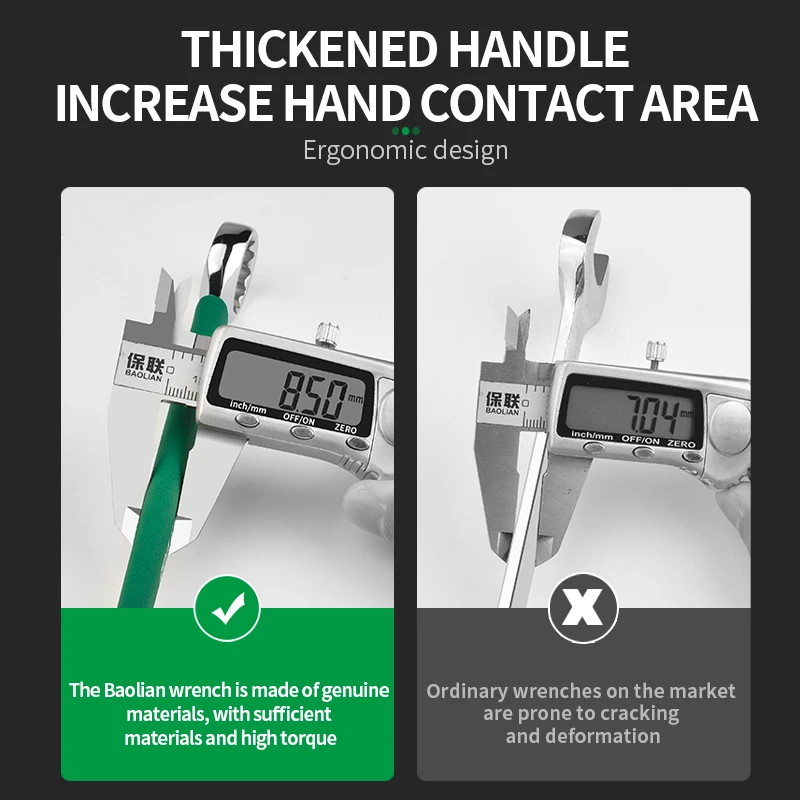 Baulian chave durável 8-30mm flores de ameixa chave de combinação aberta em dois sentidos chave dupla rápida ferramentas de reparo automático